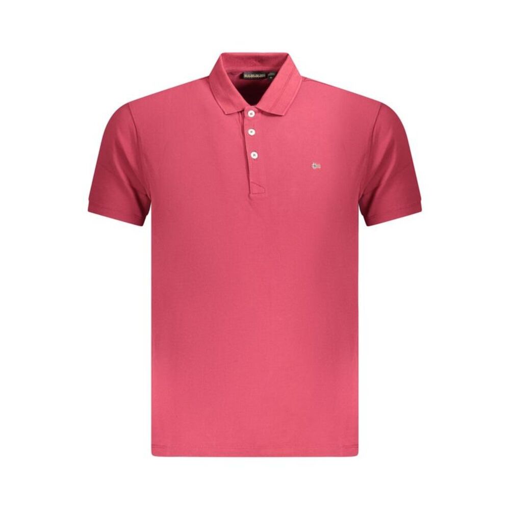 Napapijri Red Cotton Men Polo Men's Shirt